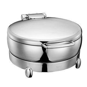 stainless steel round shape 6L high quality buffet chafing dish for sale