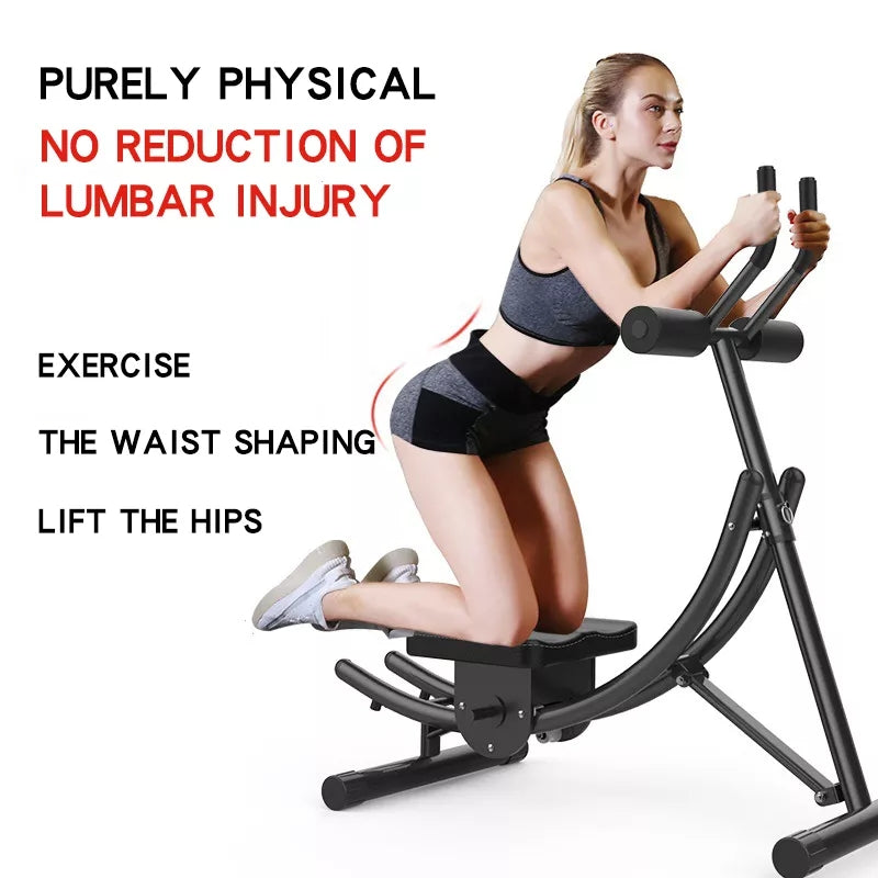 Fitness indoor Gym Home Use Ab Coaster Waist Machine Foldable abdominal crunch machine