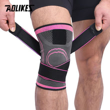 Load image into Gallery viewer, AOLIKES 1PCS 2020 Knee Support Professional Protective Sports Knee Pad Breathable Bandage Knee Brace Basketball Tennis Cycling
